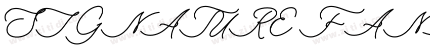 SIGNATURE FANDN字体转换